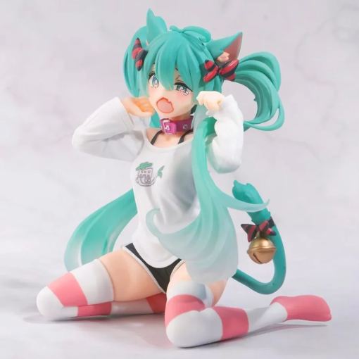 12cm Hatsune Miku Figure – Cat Ear Hoodie Ver. Kawaii Collectible - Image 6