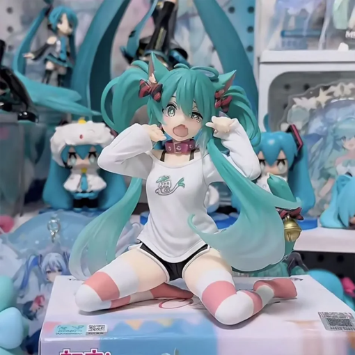 12cm Hatsune Miku Figure – Cat Ear Hoodie Ver. Kawaii Collectible