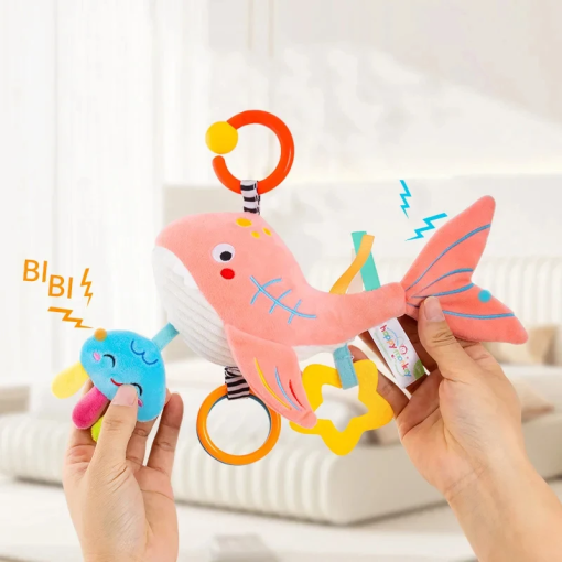 Crib & Stroller Hanging Toy – Plush Rattle for Baby Development - Image 4