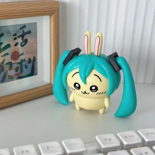 10cm Usagi Cosplay Miku Figure – Kawaii Anime Desk Toy - Image 5