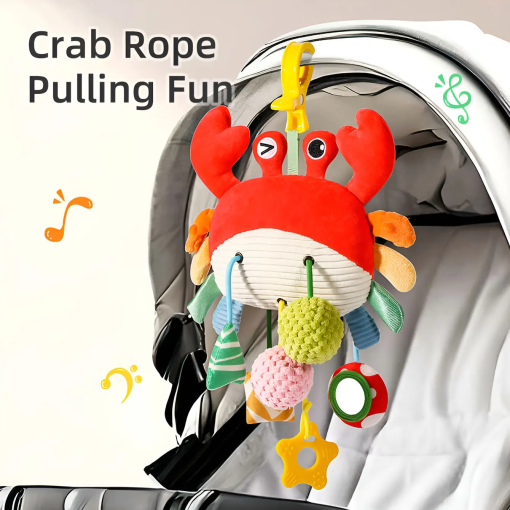 Drawstring Crib Hanging Toy – Soothing Teether Pendant for Babies - Image 2