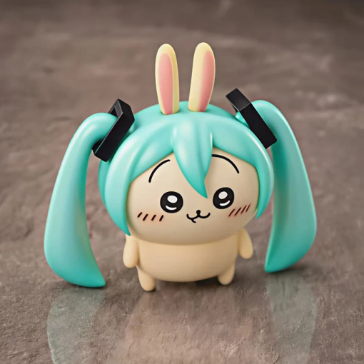 10cm Usagi Cosplay Miku Figure – Kawaii Anime Desk Toy - Image 3