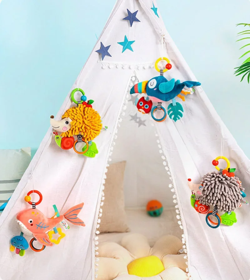 Crib & Stroller Hanging Toy – Plush Rattle for Baby Development - Image 6