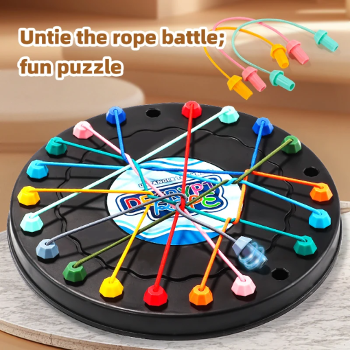 2025 Rope Break Challenge – Kids’ Brain-Teasing Logic Knot Toy (20cm)