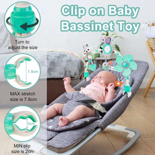 Stroller Arch Toy – Musical Crib Mobile for Newborn Sensory Play - Image 3