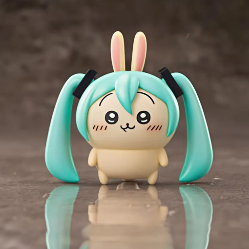 10cm Usagi Cosplay Miku Figure – Kawaii Anime Desk Toy - Image 2