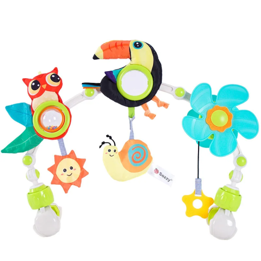 Stroller Arch Toy – Musical Crib Mobile for Newborn Sensory Play - Image 8