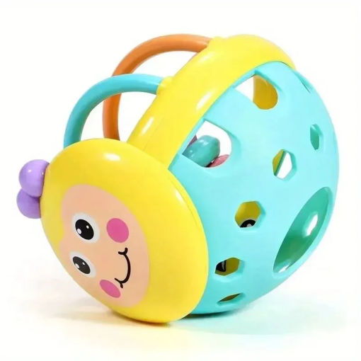 10cm Baby Catch Ball Rattle – Soft Sensory Toy for 0–12 Months - Image 5