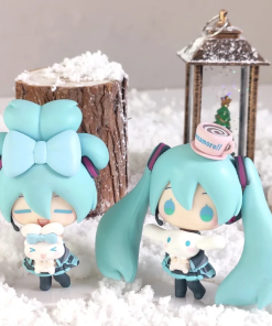 Miku × Cinnamoroll Q Ver. Figure – Kawaii PVC Anime Decoration