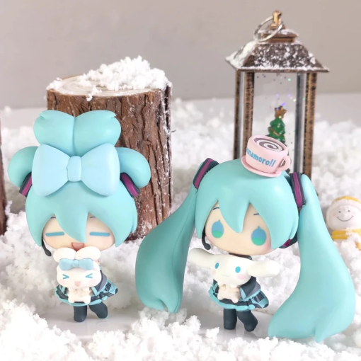 Miku × Cinnamoroll Q Ver. Figure – Kawaii PVC Anime Decoration