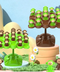 Monkey Balance Tree – Montessori Math Game for Kids' Learning Fun
