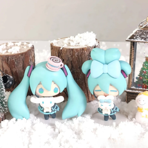 Miku × Cinnamoroll Q Ver. Figure – Kawaii PVC Anime Decoration - Image 2