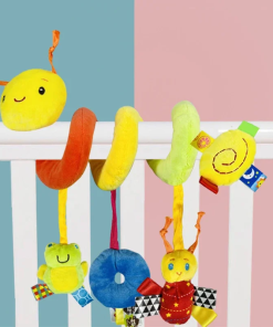 Cute Spiral Activity Toy – Hanging Musical Rattle for Car Seat/Crib