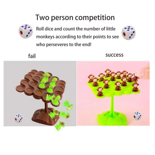Monkey Balance Tree – Montessori Math Game for Kids' Learning Fun - Image 4