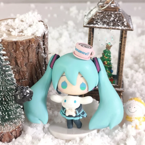 Miku × Cinnamoroll Q Ver. Figure – Kawaii PVC Anime Decoration - Image 4