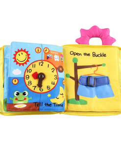Baby's First Cloth Book – 3D Montessori Toy for Life Skills & Colors