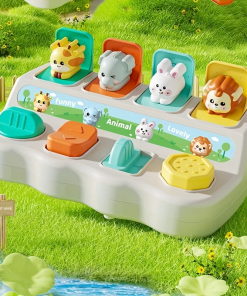 Montessori Pop-Up Animal Toy – Logic & Motor Skills for Toddlers