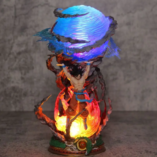 23cm Goku Genki Bomb Figure – Luminous Dragon Ball Z Statue - Image 3