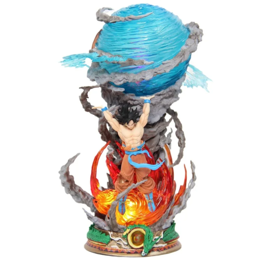 23cm Goku Genki Bomb Figure – Luminous Dragon Ball Z Statue - Image 4