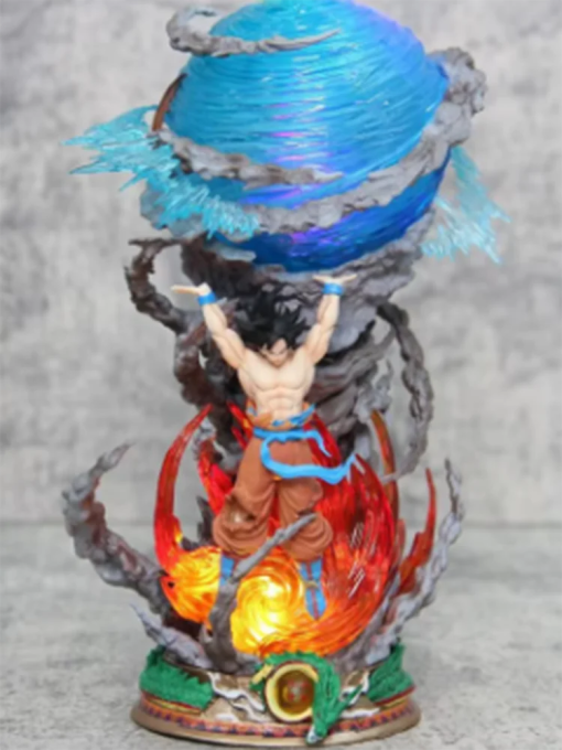 23cm Goku Genki Bomb Figure – Luminous Dragon Ball Z Statue - Image 2