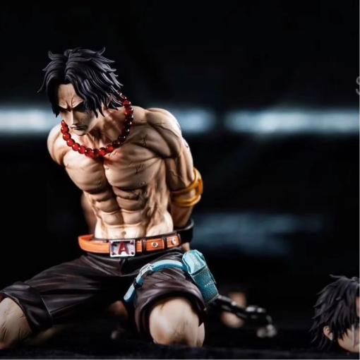 12cm Ace Execution Figure – One Piece GK Kneeling Display Model - Image 2
