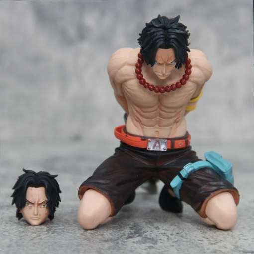12cm Ace Execution Figure – One Piece GK Kneeling Display Model - Image 5