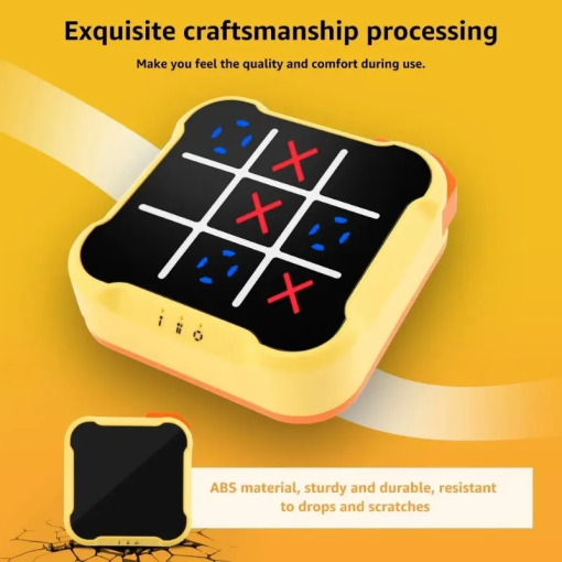 Electronic Tic-Tac-Toe Game – Portable Puzzle Board for All Ages - Image 3