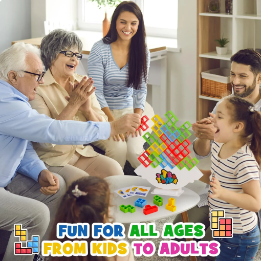 Tetra Tower Stacking Game – Balance Puzzle Fun for All Ages - Image 2