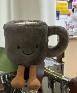 Alternative view of Cute Coffee Cup Plush Doll – Soft Soothing Plush Toy Backpack Pendant & Trendy Gift (15cm)