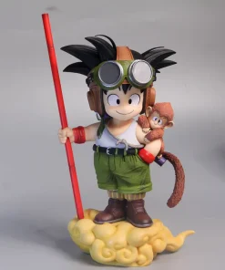 Alternative view of Dragon Ball Son Goku Figure with Monkey Kid Goku – PVC Anime Action Collectible Statue (16cm)