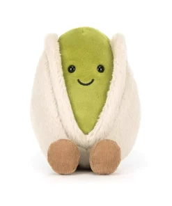 Alternative view of British Style Pistachio Plush Doll – Cute Cartoon Pistachio Plush for Kids Room Décor & Birthday Gift (12cm)