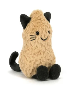 Alternative view of Halloween Cat Peanut Plush Toy – Cute Cartoon Stuffed Cat Doll Soft Gift for Kids (12cm)