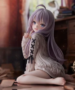 Alternative view of The Journey of Elaina Figure – Witch Elaina Knit Dress PVC Anime Collectible (15cm)