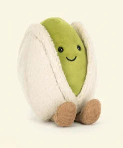 British Style Pistachio Plush Doll – Cute Cartoon Pistachio Plush for Kids Room Décor & Birthday Gift (12cm)
