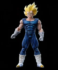 Dragon Ball Majin Vegeta Figure – Smiling Super Saiyan 2 PVC Anime Collectible Statue (24cm)