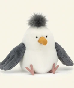 Funny Chipper Seagull Plush Toy – Cute Soft Stuffed Animal Beach Gift for Kids & Home Decoration