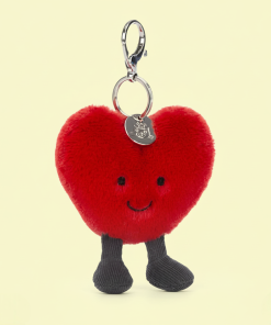 Cute Red Love Plush Keychain – Soft Doll Bag Pendant & Holiday Gift for Girls