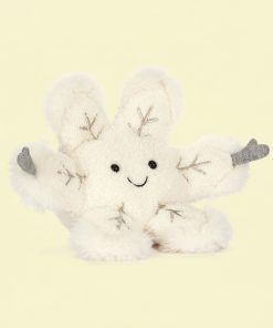 Winter Snowflake Plush Toy – Soft Cute Christmas Doll, Cozy Gift for Girlfriend
