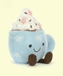 Marshmallow Hot Cocoa Mug Plush – Creative Realistic Stuffed Toy, Cozy Gift for All Ages
