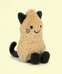 Halloween Cat Peanut Plush Toy – Cute Cartoon Stuffed Cat Doll Soft Gift for Kids (12cm)