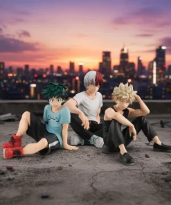 My Hero Academia Kawaii Mini Figures – Todoroki Shoto, Izuku Midoriya & Katsuki Bakugo PVC Collectibles (7.5cm)