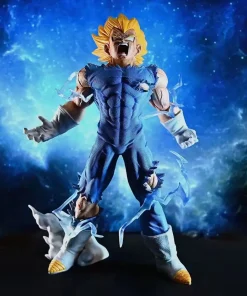 Alternative view of Dragon Ball Z Majin Vegeta Figure – Super Saiyan Self-Destruct PVC Anime Action Statue (27cm)