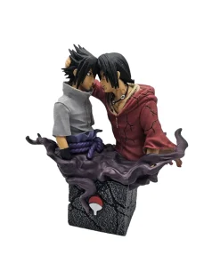 Alternative view of Naruto Uchiha Brothers Reconciliation Figure – Sasuke & Itachi PVC Anime Collectible Model Statue Display Toy Gift