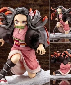 Alternative view of Demon Slayer Angry Nezuko Figure – PVC Diorama Statue, Personality & Creativity Anime Collectible Gift