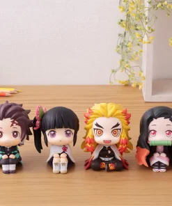 Alternative view of 8CM Super Cute Demon Slayer Kawaii Figures – Tanjiro, Nezuko, Rengoku, Zenitsu & Inosuke Anime Collectible Ornaments