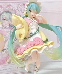 Alternative view of 19cm Hatsune Miku Sleeping Beauty Figure – Fairy Tale Princess PVC Anime Desktop Decoration Gift
