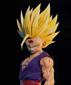 Alternative view of Dragon Ball Z Super Saiyan Son Gohan PVC Figure – Anime Collectible Statue Model Desk Ornament & Gift