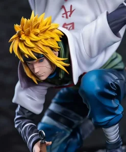 Alternative view of 21cm Naruto Minato Namikaze Figure – “I Am Late” GK PVC Anime Statue Collectible Model Toy Gift