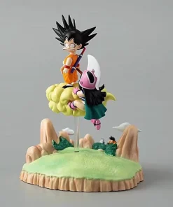 Alternative view of Dragon Ball Goku & Chichi Figures — Cute Anime PVC Collectible Statue Set | DBZ Model Display Toys Gift