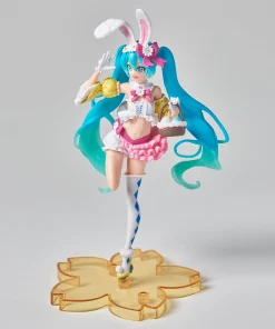 Alternative view of Pink Rabbit Hatsune Miku Figure – Kawaii PVC Virtual Singer Anime Desk Decoration Gift